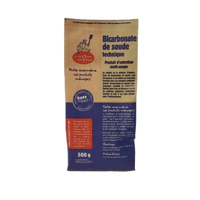 Bicarbonate de soude - 500g Sac kraft