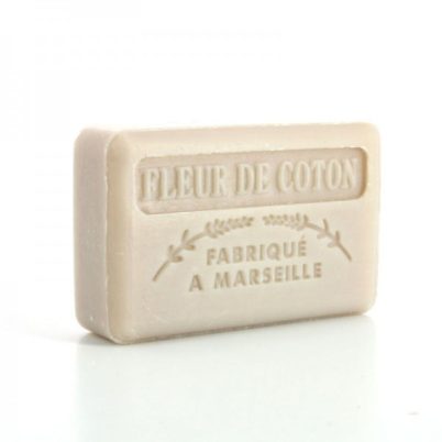 Savonnette Marseillaise au Beurre de karit? Bio 125g - Fleur de coton