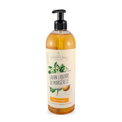 Savon liquide de Marseille 750ml - Fleur d'oranger