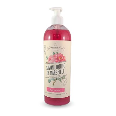 Marseille liquid soap 750ml - Peony Rose