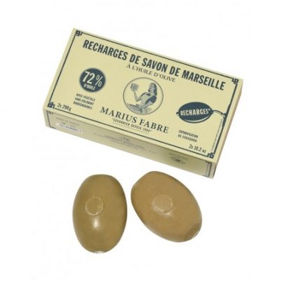 Savon de Marseille ? l'huile d'olive Rotatif (2 Recharges de 290g)