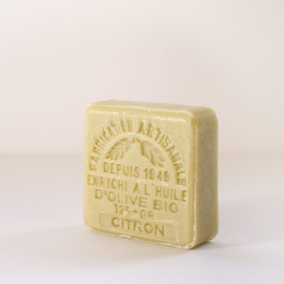 Savon de Marseille enrichi ? l'huile d'olive Bio 125g - Citron