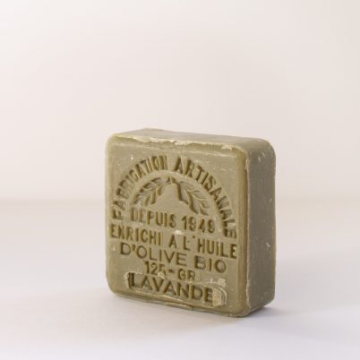 Savon de Marseille enrichi ? l'huile d'olive Bio 125g - Lavande