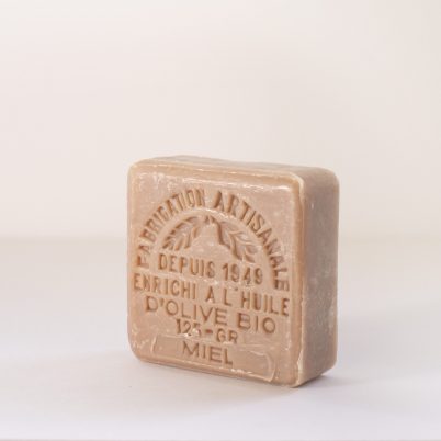 Savon de Marseille enrichi ? l'huile d'olive Bio 125g - Miel