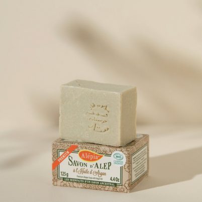 Savon d'Alep Premium Bio ? l'huile d'Argan - 125g