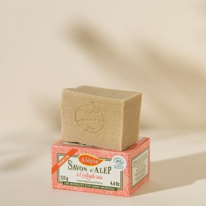 Savon d'Alep Premium Bio ? l'Argile Rose - 125g