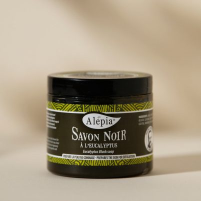 Savon Noir Authentique à l'Eucalyptus pour Gommage 200g