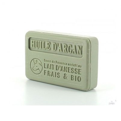 Savonnette Marseillaise au Lait d'?nesse Bio 100g - Huile d'Argan