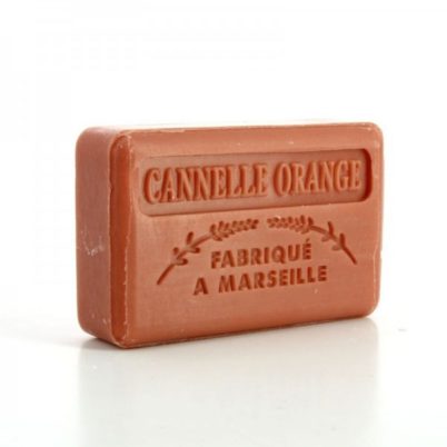 Savonnette Marseillaise au Beurre de karité Bio 125g - Cannelle Orange