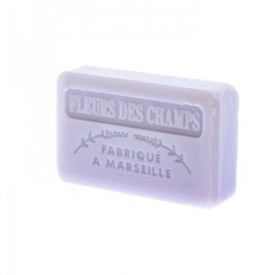 Savonnette Marseillaise au Beurre de karit? Bio 125g - Fleurs des champs