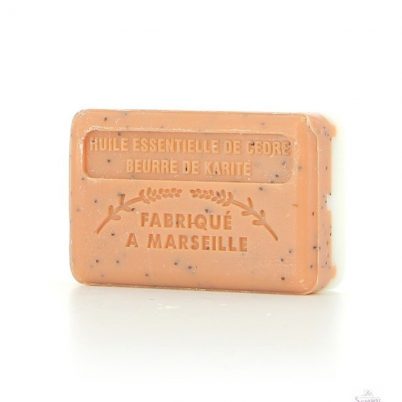 Savon Tandem exfoliant Marseillais 125g - Cèdre-Pavot et Beurre de Karité