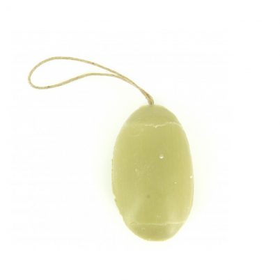 Savon Galet sur corde 155g - Eucalyptus huile pépin de raisins et spiruline