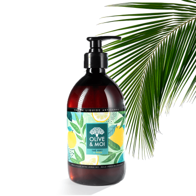 Savon Liquide Olive Extra Vierge & Coco Vierge BIO 500ml - Th? Vert & Yuzu