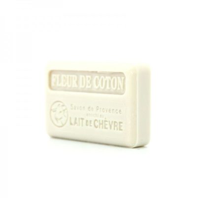 Savonnette Marseillaise au Lait de chèvre Bio 100g - Fleur de coton