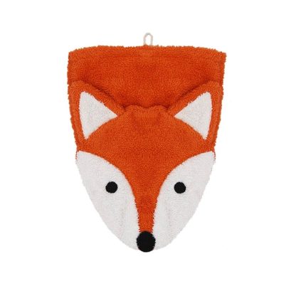 FURNIS Gant de toilette en coton BIO - Renard