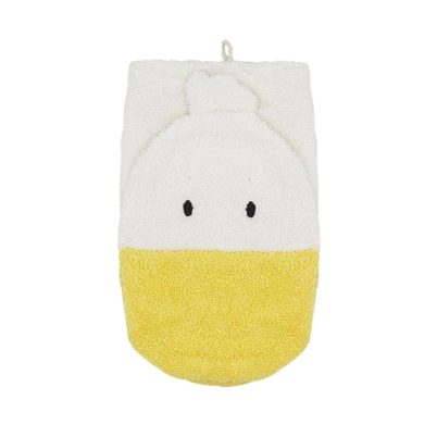 FURNIS Gant de toilette en coton BIO - Canard