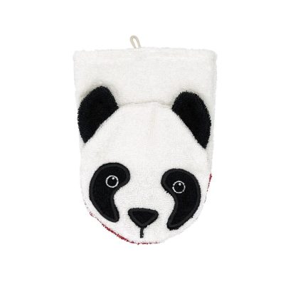 FURNIS Gant de toilette en coton BIO - Panda