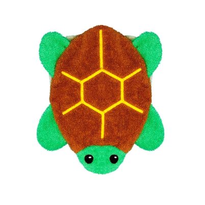 FURNIS Gant de toilette en coton BIO - Tortue