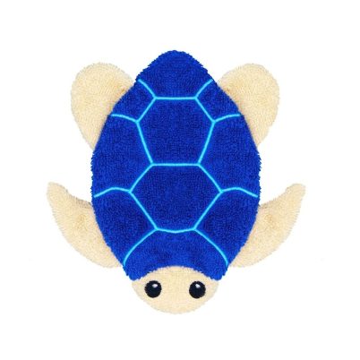 FURNIS Gant de toilette en coton BIO - Tortue mer
