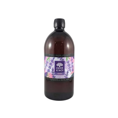 Savon Liquide recharge 100% Olive Extra Vierge BIO 1L - Lavandin Grosso