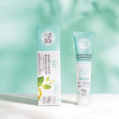 Dentifrice blancheur au citron goût de menthe naturelle - 75ml