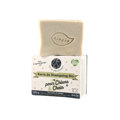 Barre de shampoing Bio pour chiens & chats - 125g