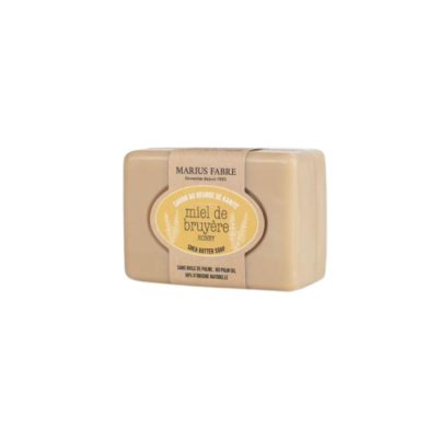 Barre de Savon de Marseille au beurre de karit? 100g - Miel de bruy?re