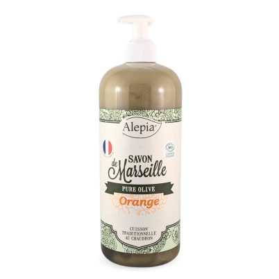 Savon de Marseille Liquide Bio Pure Olive ? l'Orange - 1 L